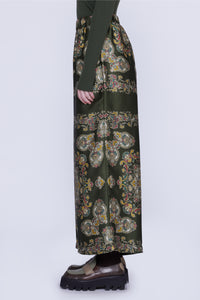 Pantalon avec élastique à la taille - Verde Fantasia