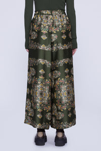 Pantalon avec élastique à la taille - Verde Fantasia