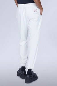 Pantalon blanc avec revers