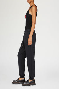 Pantalon unisexe avec revers logo - Nero Fantasia Rosso