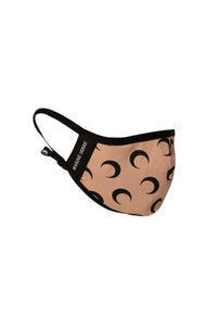 Masque classique à logo unisex - All Over Moon Tan