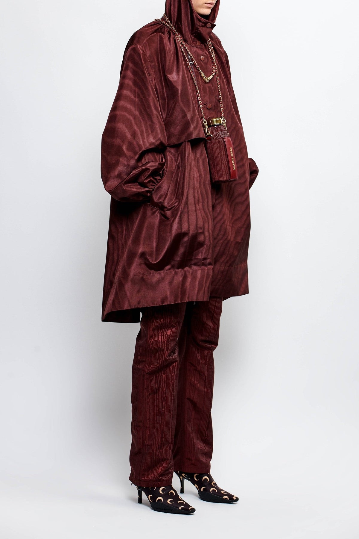 Veste longue coupe-vent - Brown