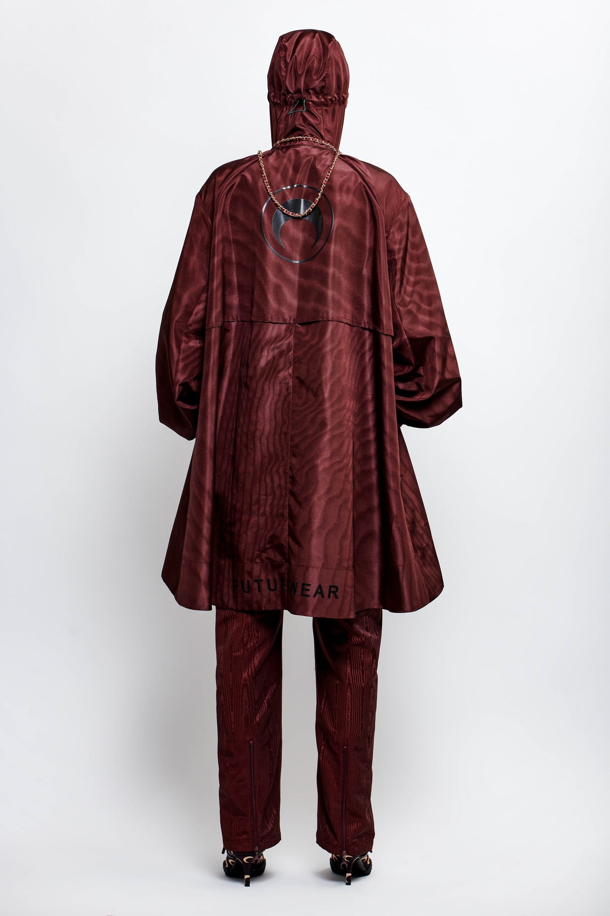 Veste longue coupe-vent - Brown