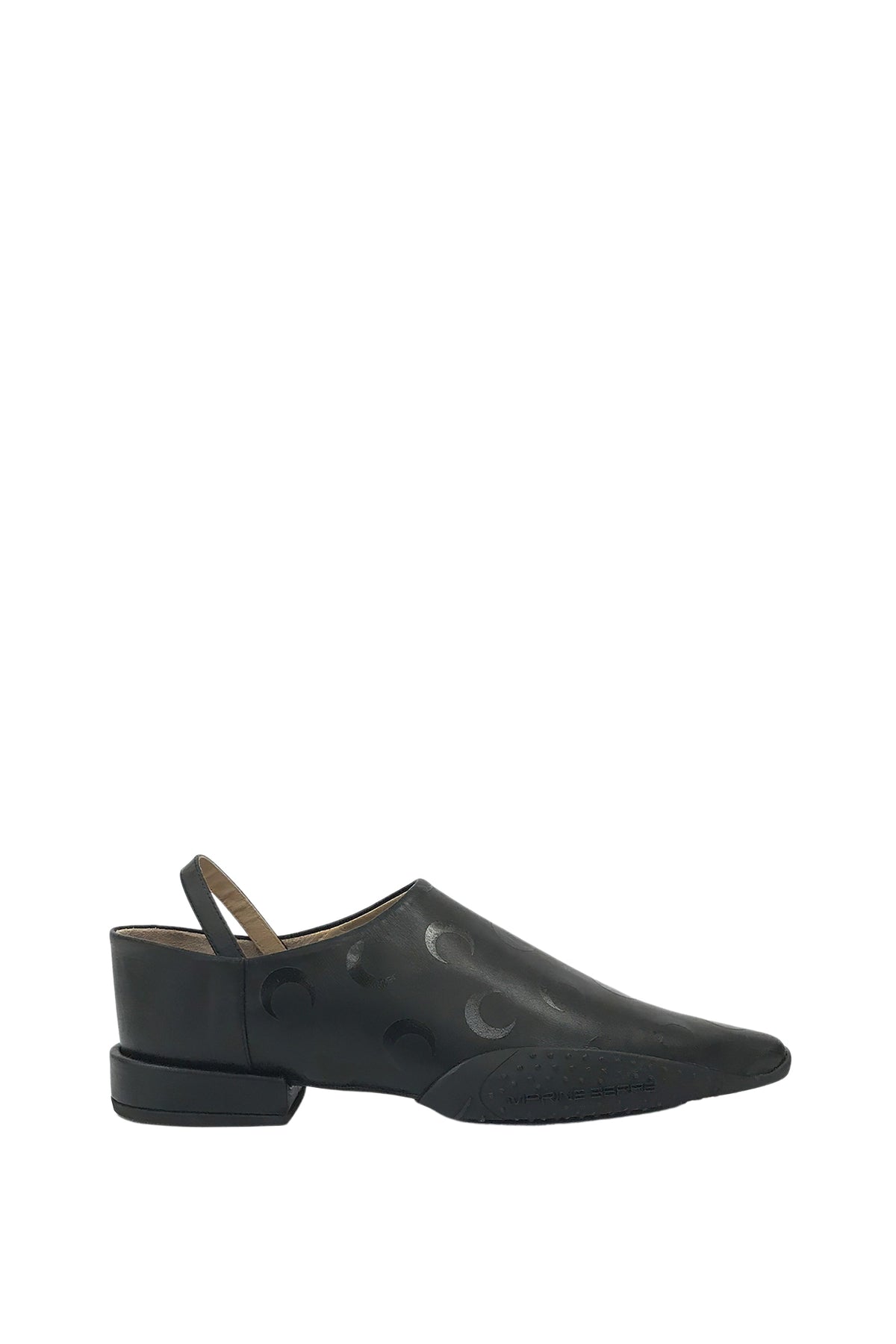 Mocassins pointus en cuir - Black