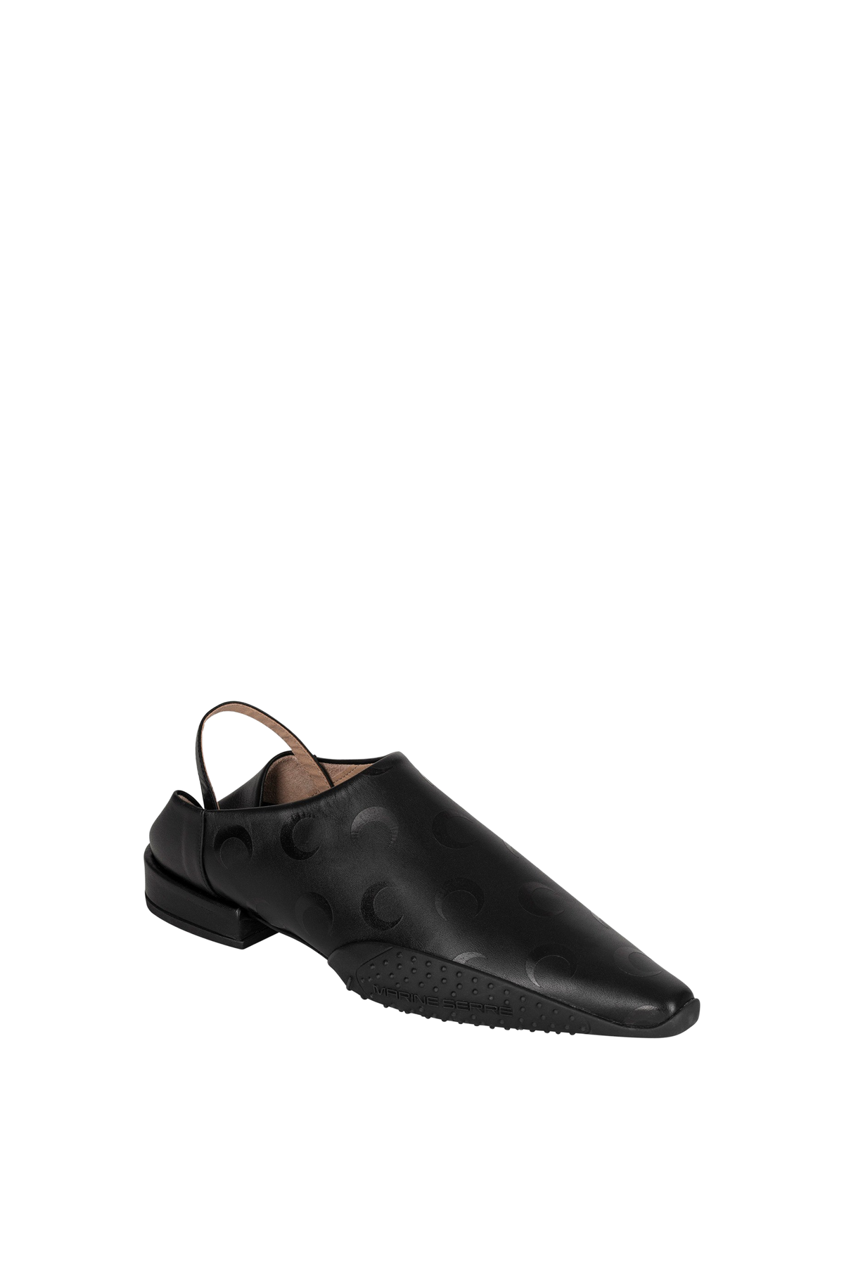 Mocassins pointus en cuir - Black