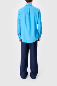 Chemise recyclée en coton - Blue