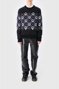 Pull Moon en laine - Black