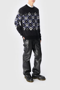 Pull Moon en laine - Black