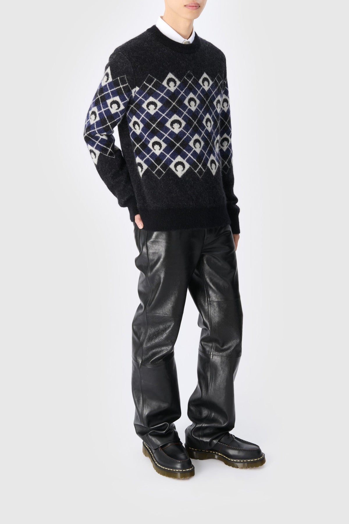 Pull Moon en laine - Black