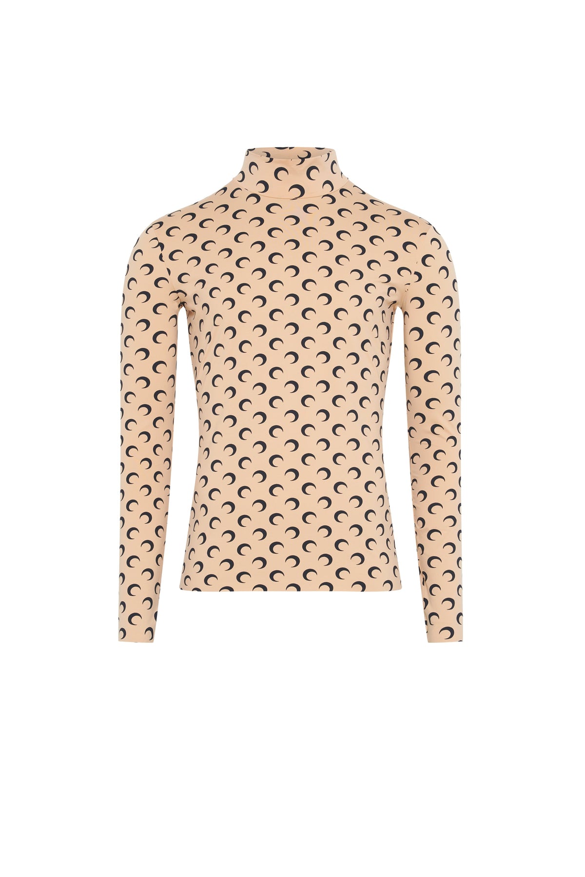 Top à col montant en jersey Upcyclé - Tan