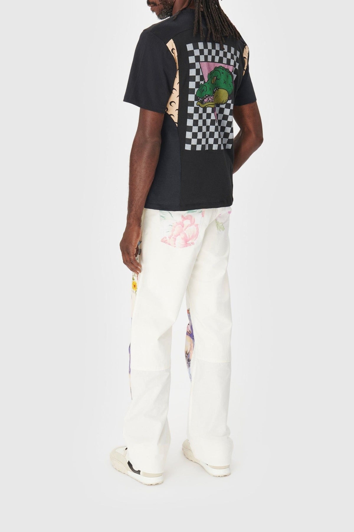 T-shirt en coton Upcyclé - Black