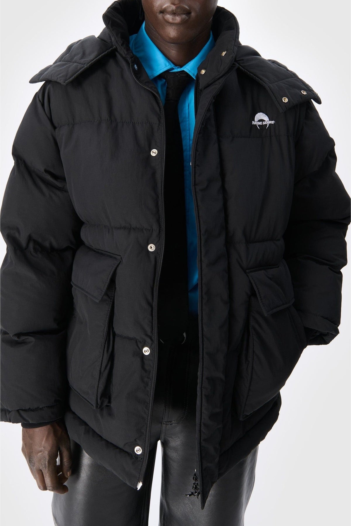 Doudoune à capuche unisex - Black