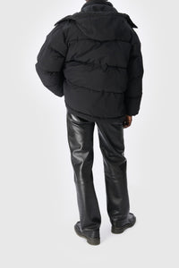 Doudoune à capuche unisex - Black