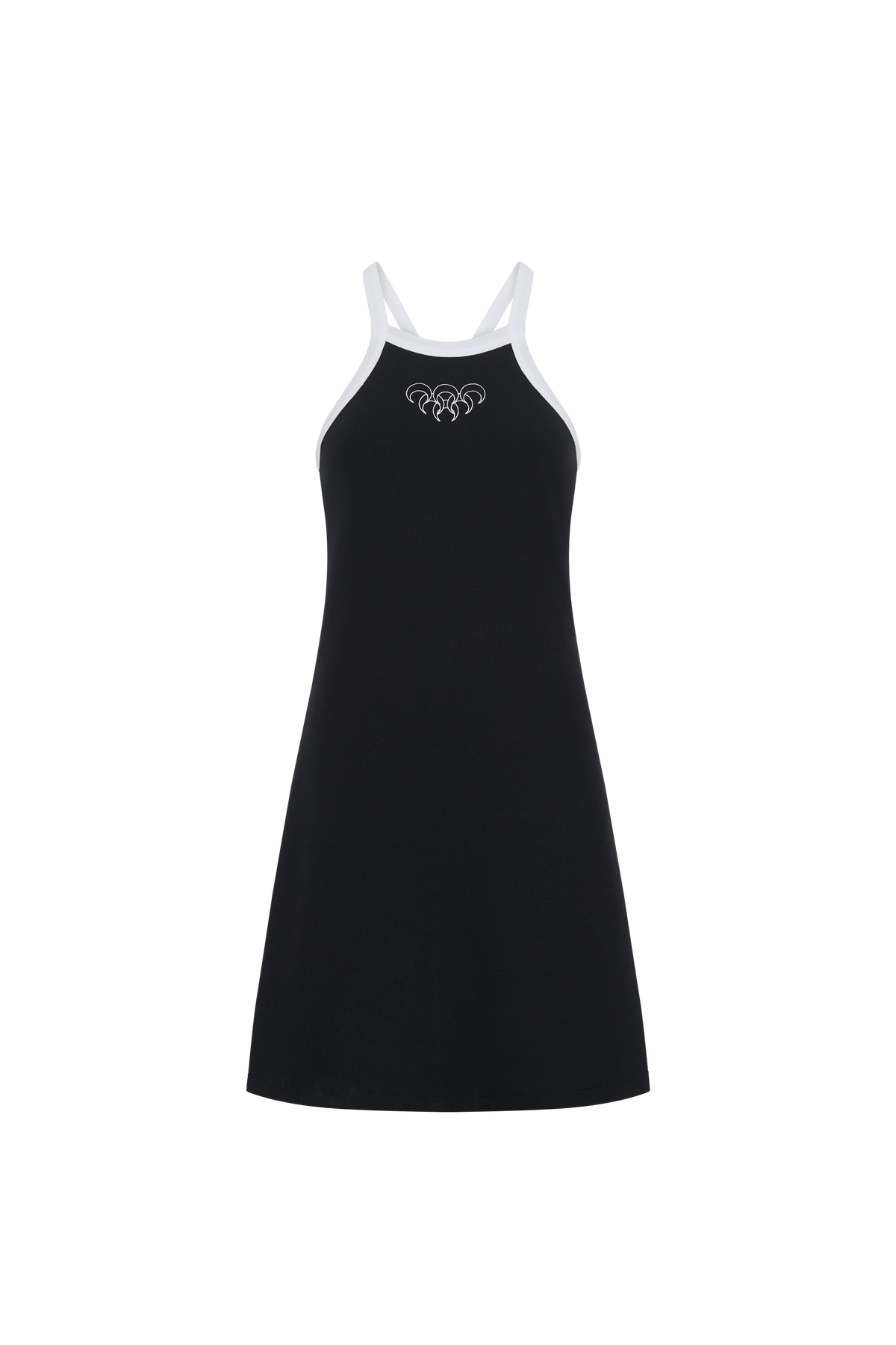 Robe à bretelles en coton - Black