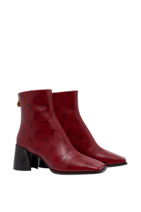 Bottines à talons Moon en cuir - Red