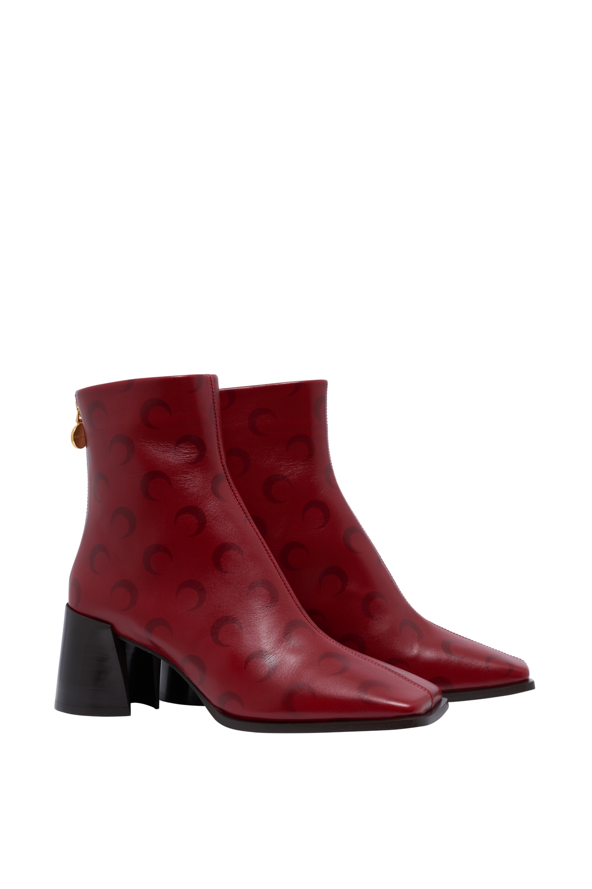 Bottines à talons Moon en cuir - Red