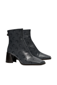 Bottines à talons Moon en cuir - Stone Grey