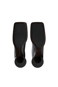 Bottines à talons Moon en cuir - Stone Grey