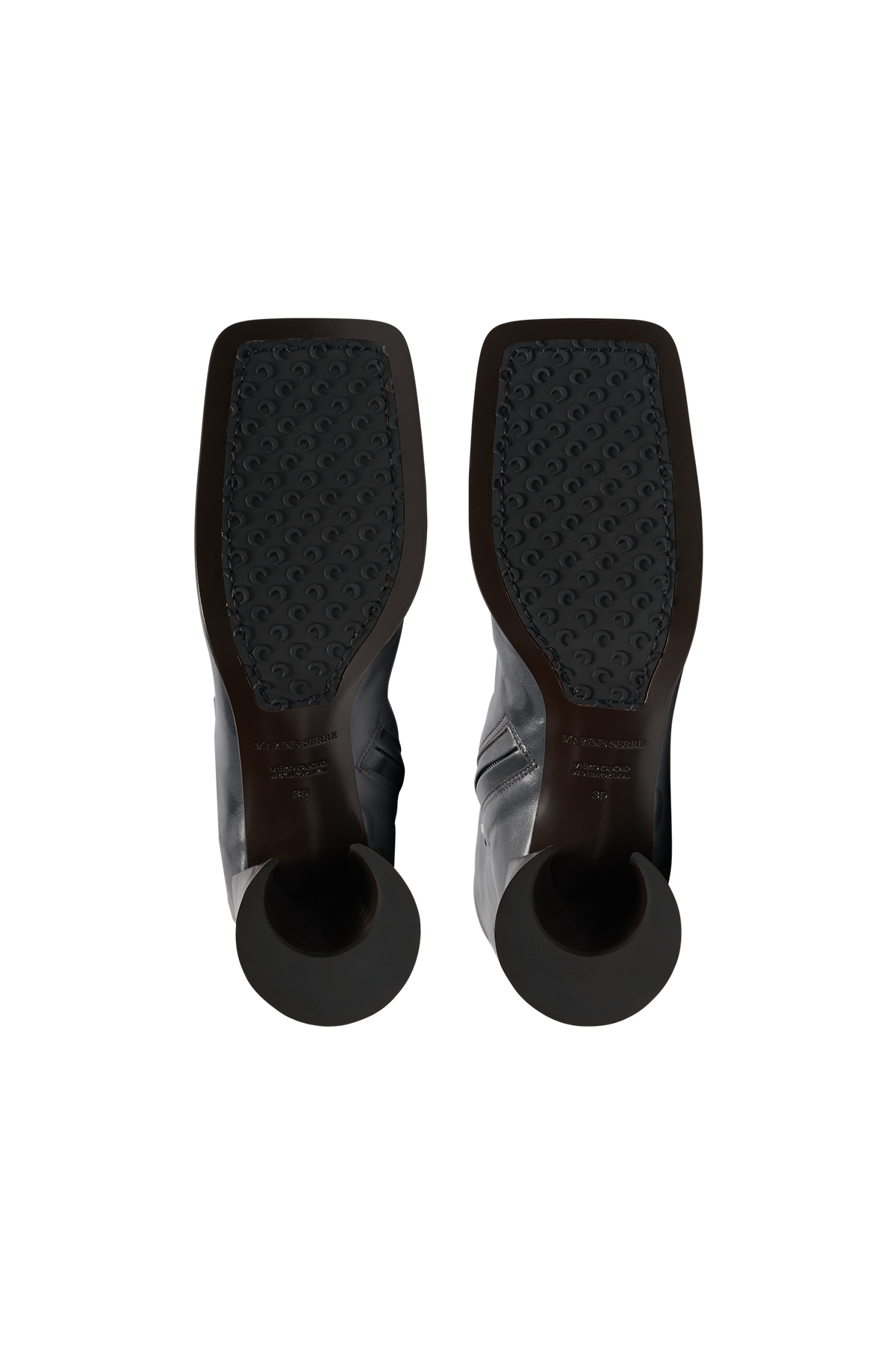 Bottes à talons Moon en cuir - Stone Grey