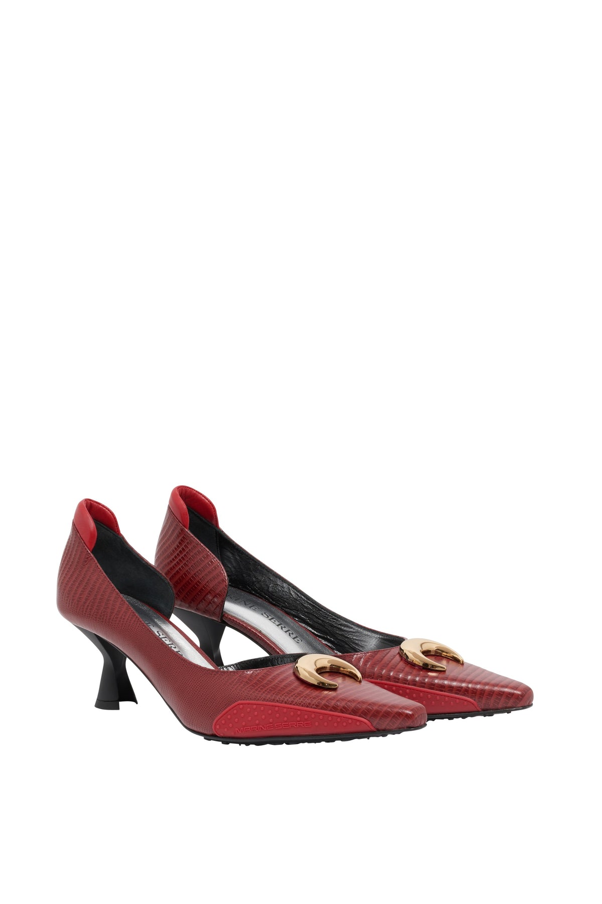 Escarpins pointus 60 en cuir - Red