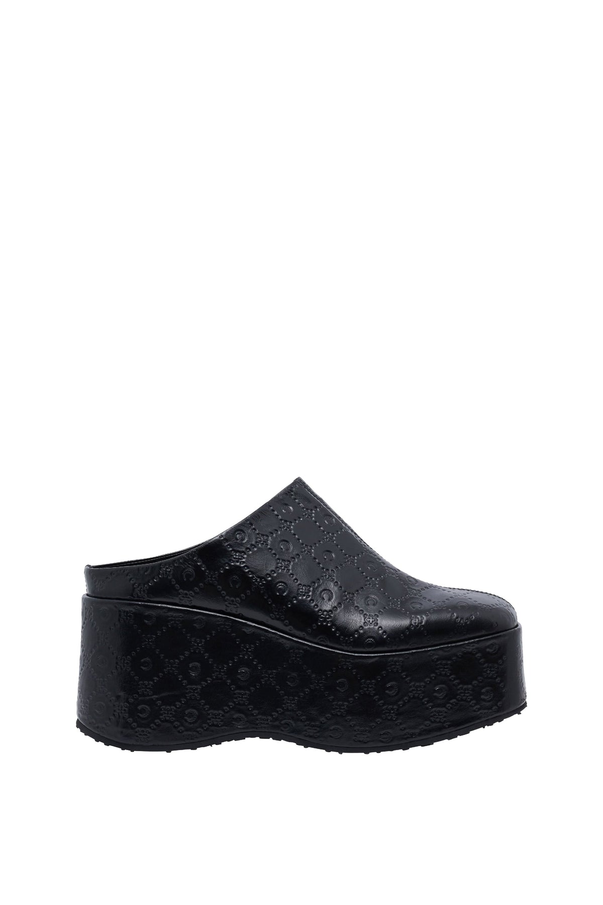 Mules à plateforme Moon en cuir - Black