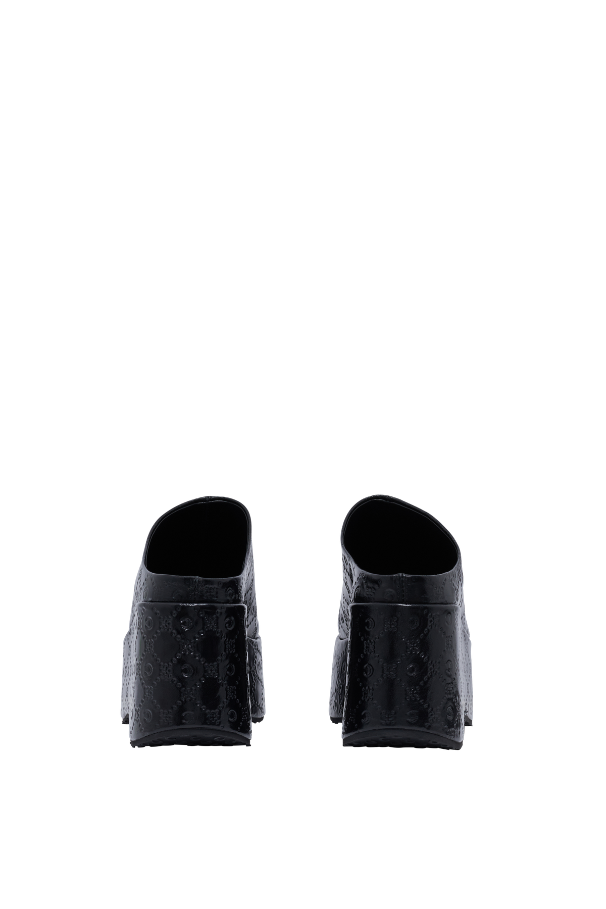 Mules à plateforme Moon en cuir - Black