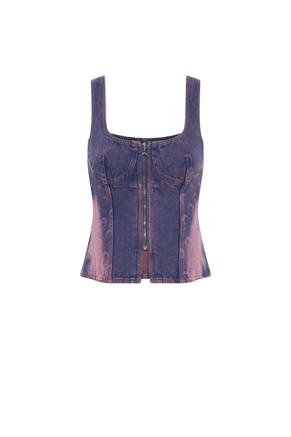 Top Moon en denim - Lavender