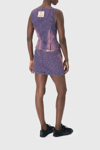 Top Moon en denim - Lavender