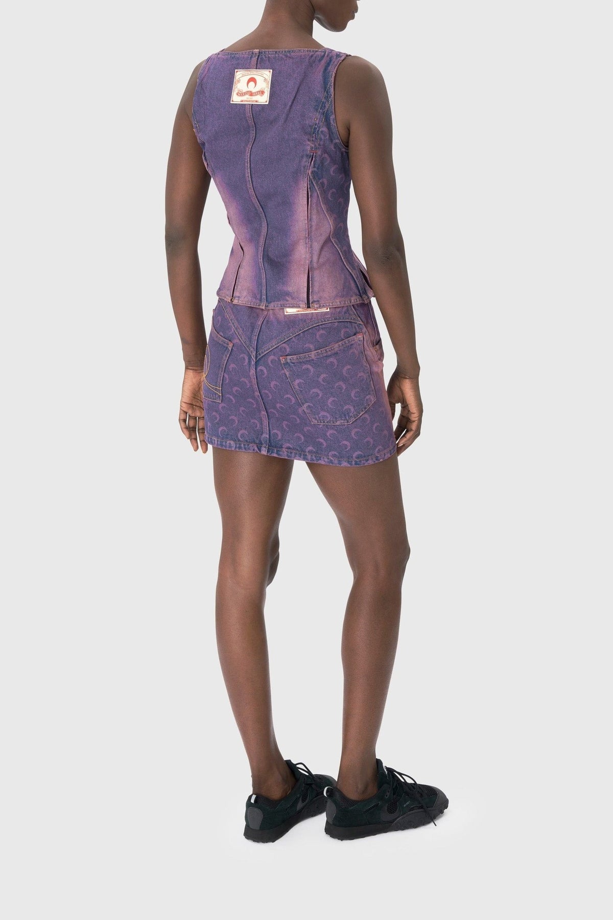 Top Moon en denim - Lavender