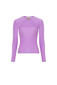 Top à découpe en jersey - Sweet Lilac