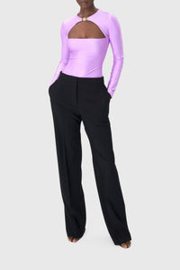 Top à découpe en jersey - Sweet Lilac