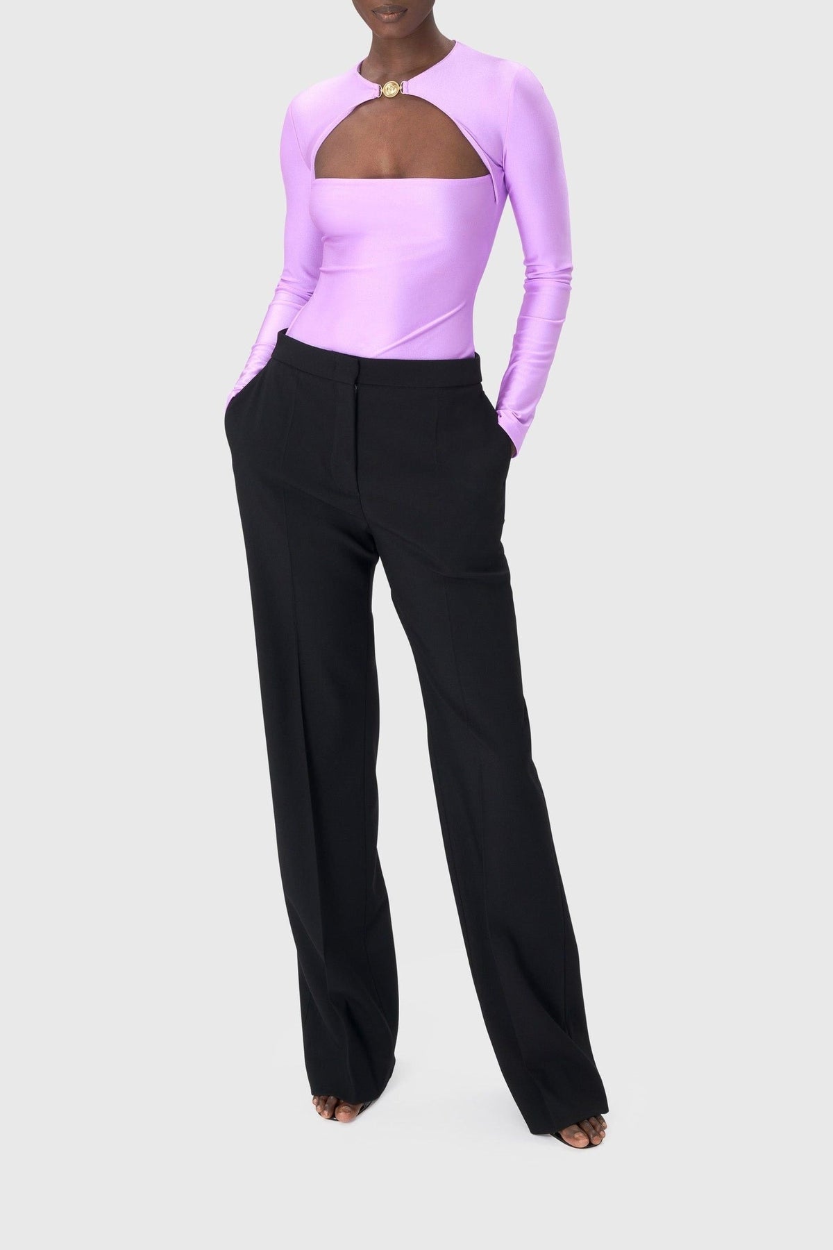 Top à découpe en jersey - Sweet Lilac