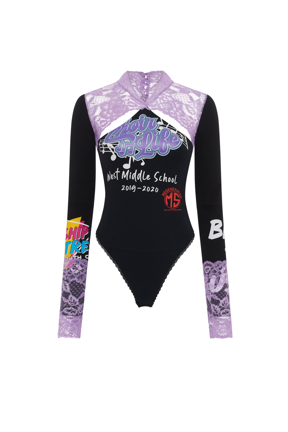 Body en coton Upcyclé - Black