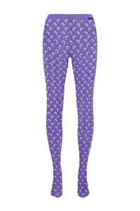 Collants Moon imprimés recyclés - Lavender