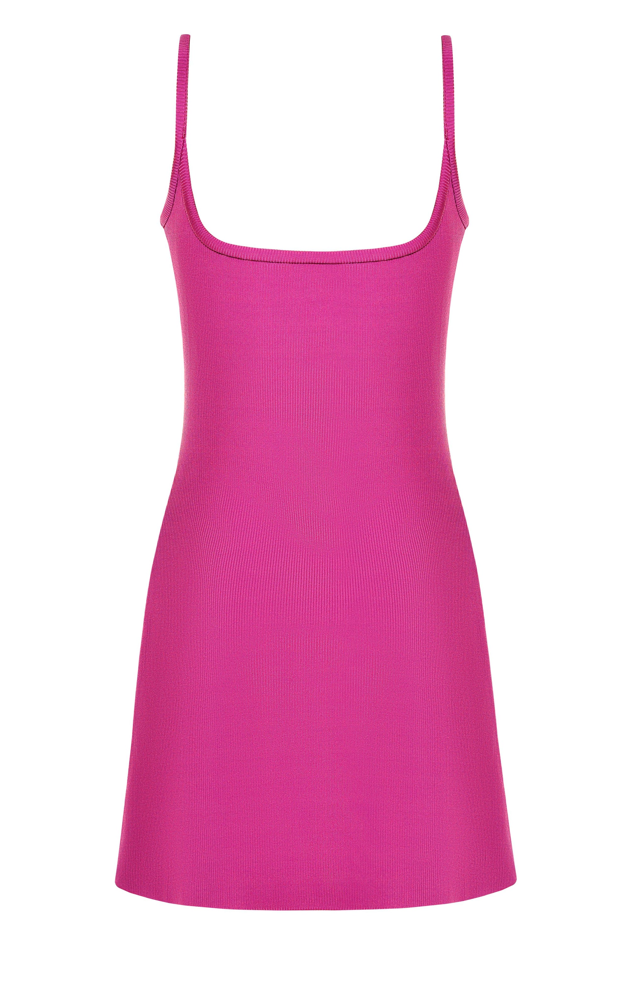 Short cut-out dress with rhinestone embellishments - Hot Pink