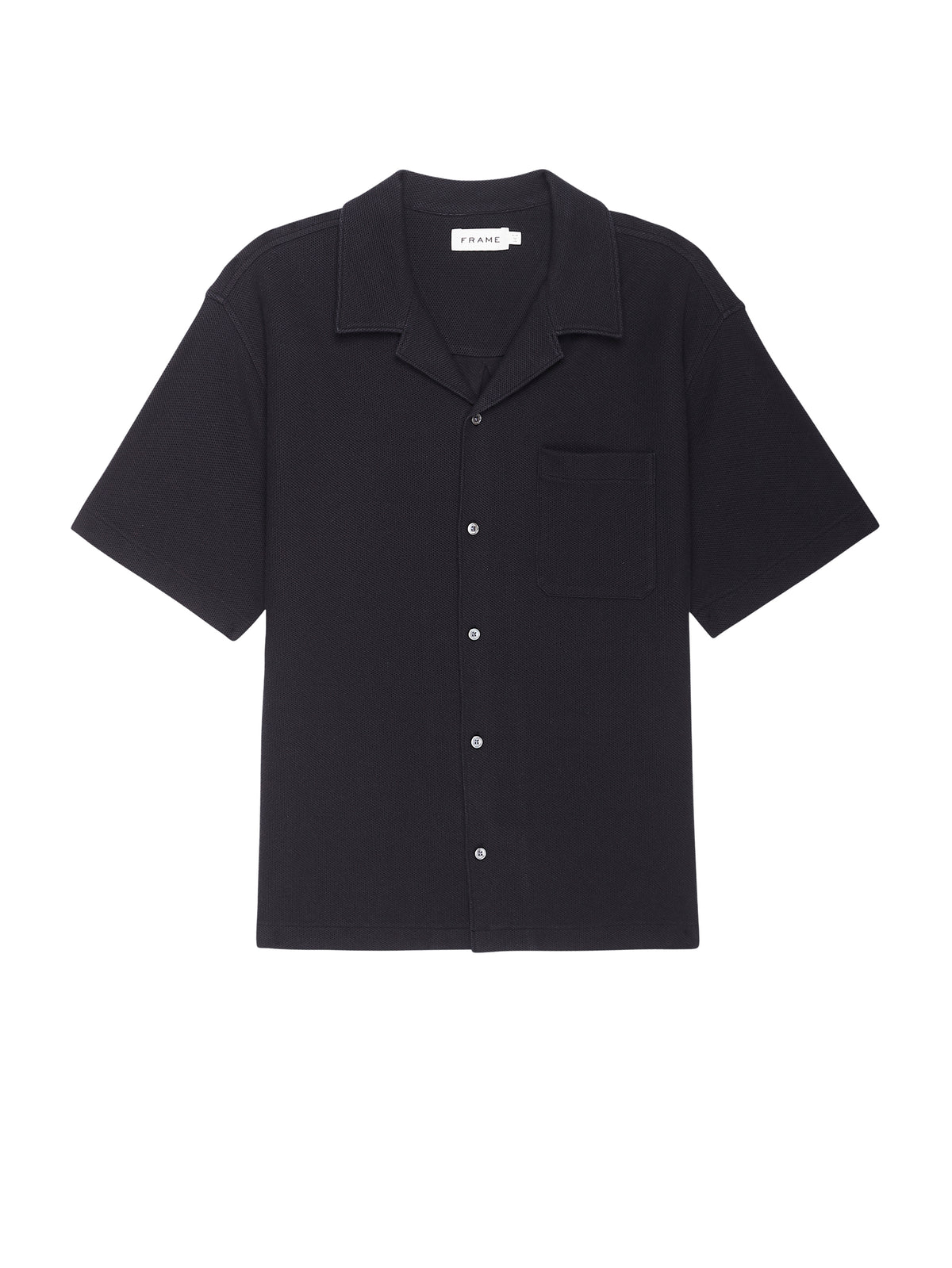 S/S JACQUARD RELAXED SHIRTBLACK