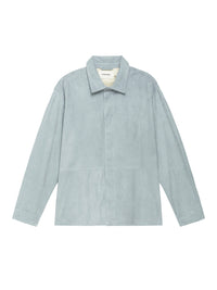 SUEDE SHIRTSMOKY BLUE