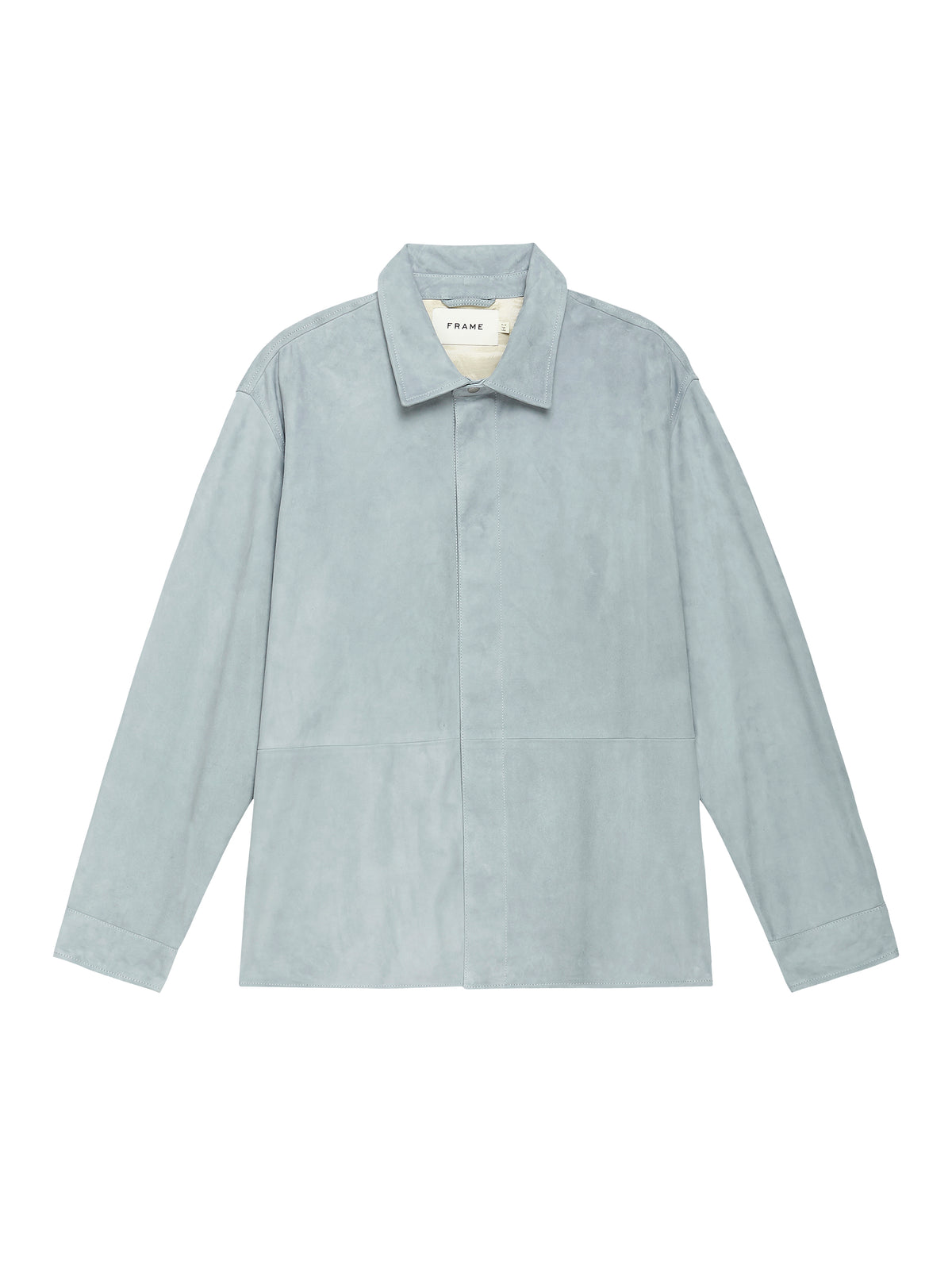 SUEDE SHIRTSMOKY BLUE
