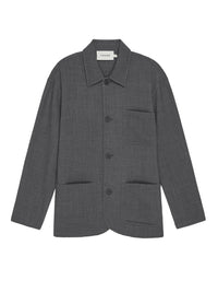 WOOL CHORE JACKETCHARCOAL GREY