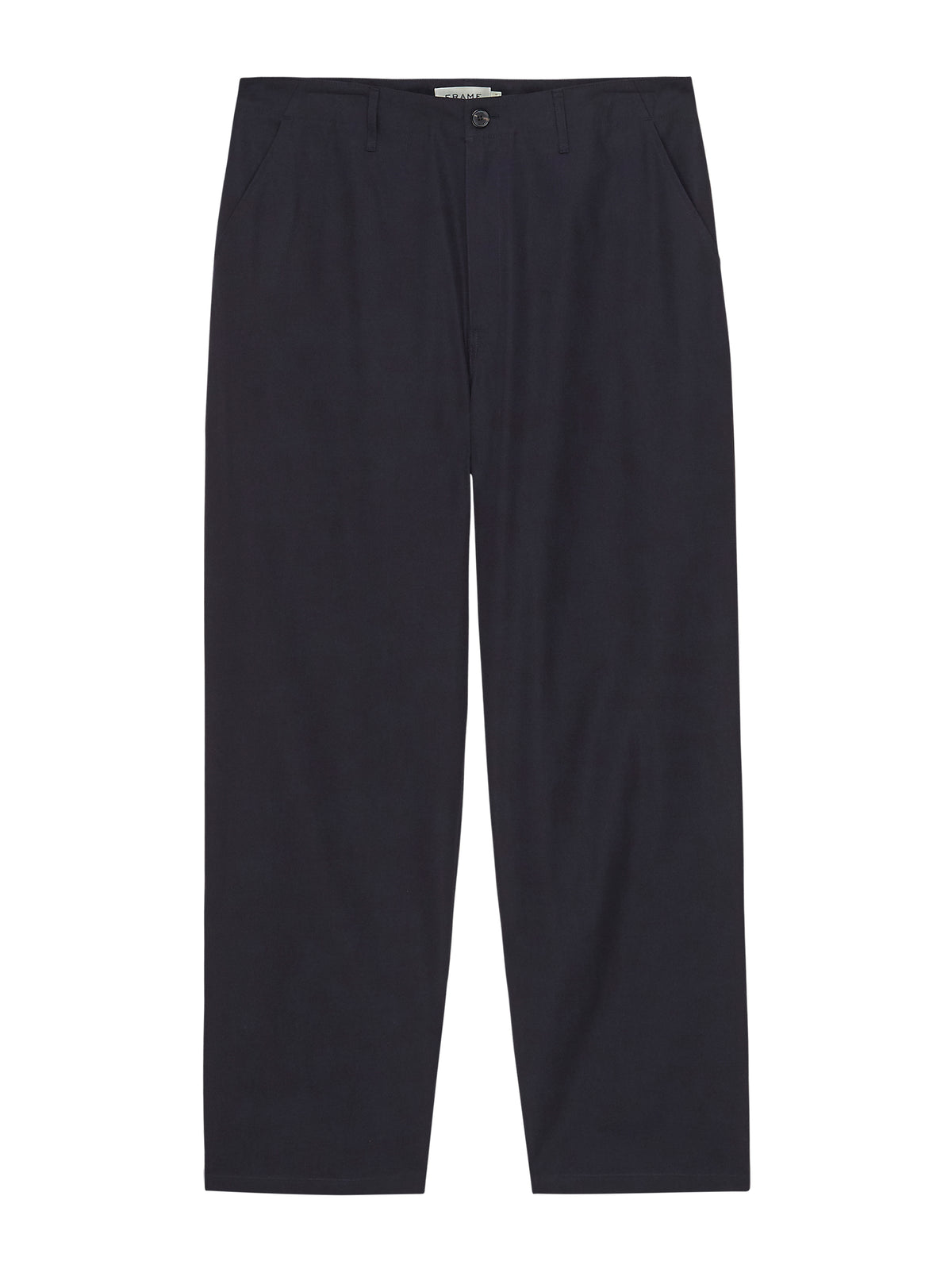 COTTON RELAXED TROUSERSDARK NAVY