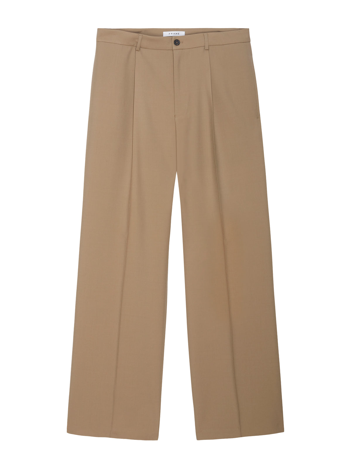 WIDE LEG TROUSERSDARK TAN