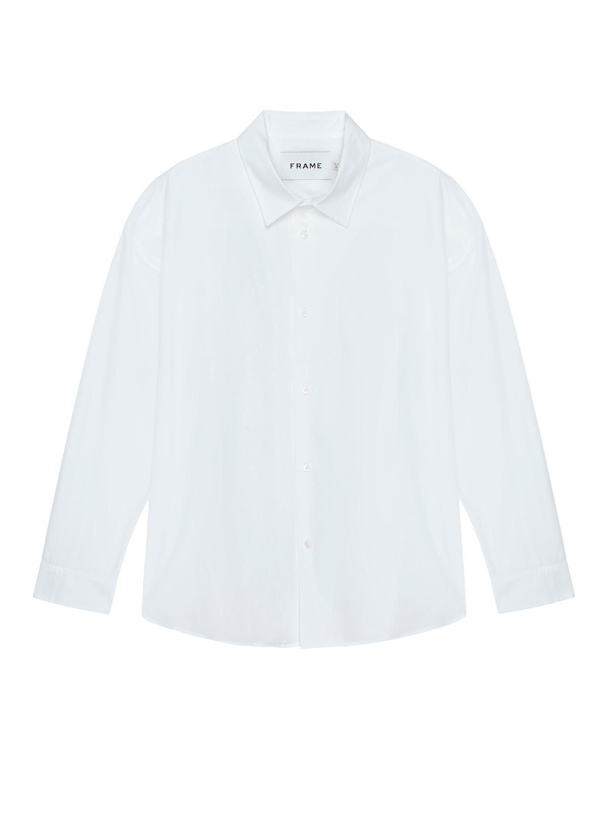 RELAXED COTTON SHIRTWHITE