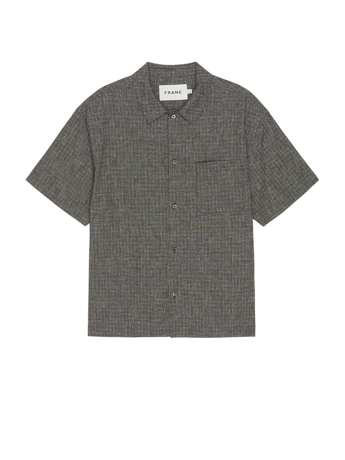 TEXTURED S/S SHIRTBLACK MULTI