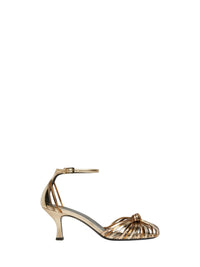 Escarpins ouverts à brides en cuir - Oro Fantasia