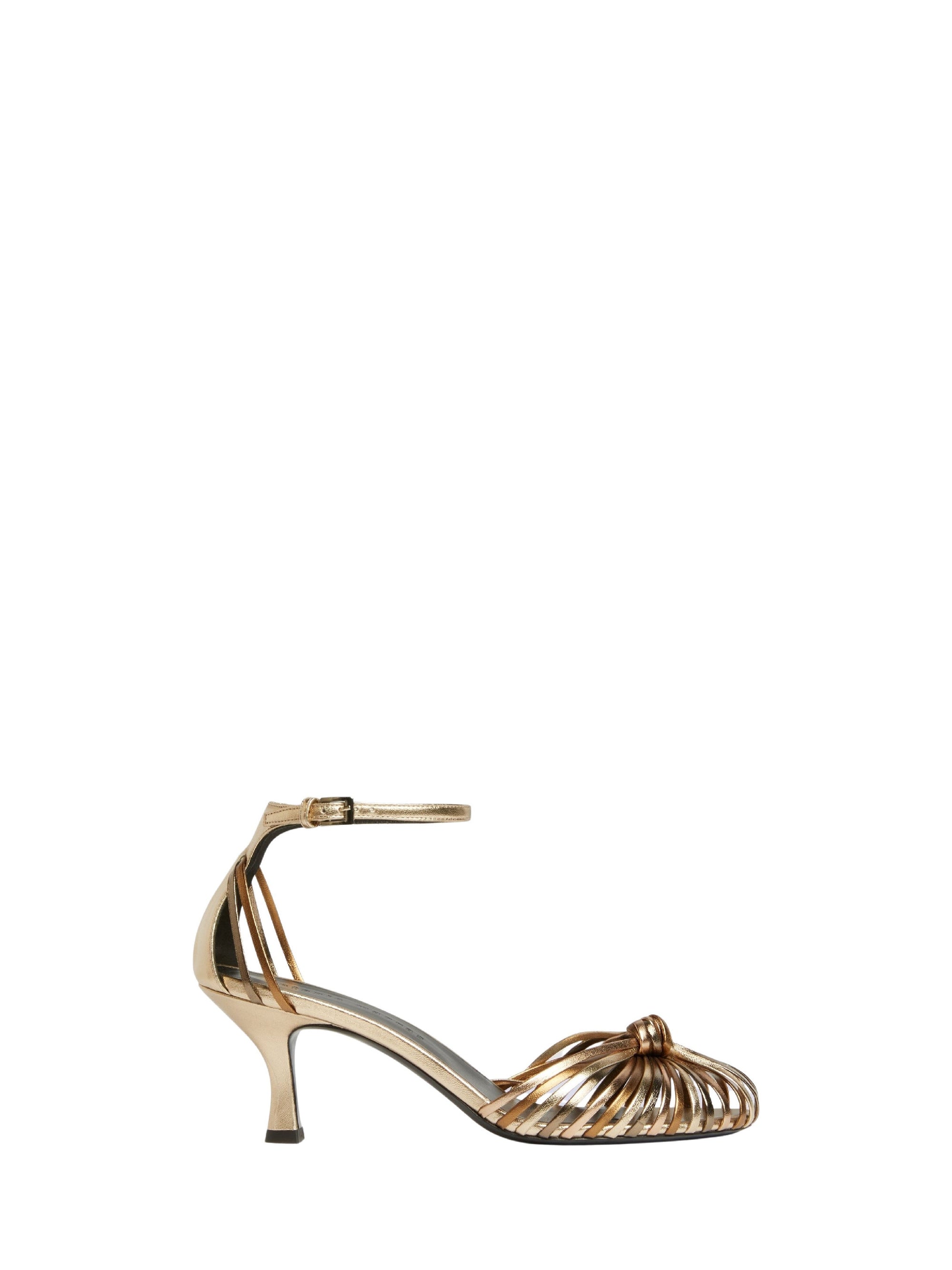 Escarpins ouverts à brides en cuir - Oro Fantasia