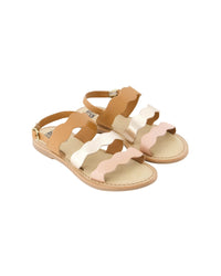 Sandales Samia en cuir - Rose Coquillage