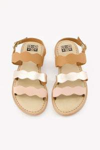 Sandales Samia en cuir - Rose Coquillage