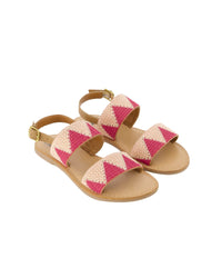 Sandales Sandra en cuir - Rose Elo