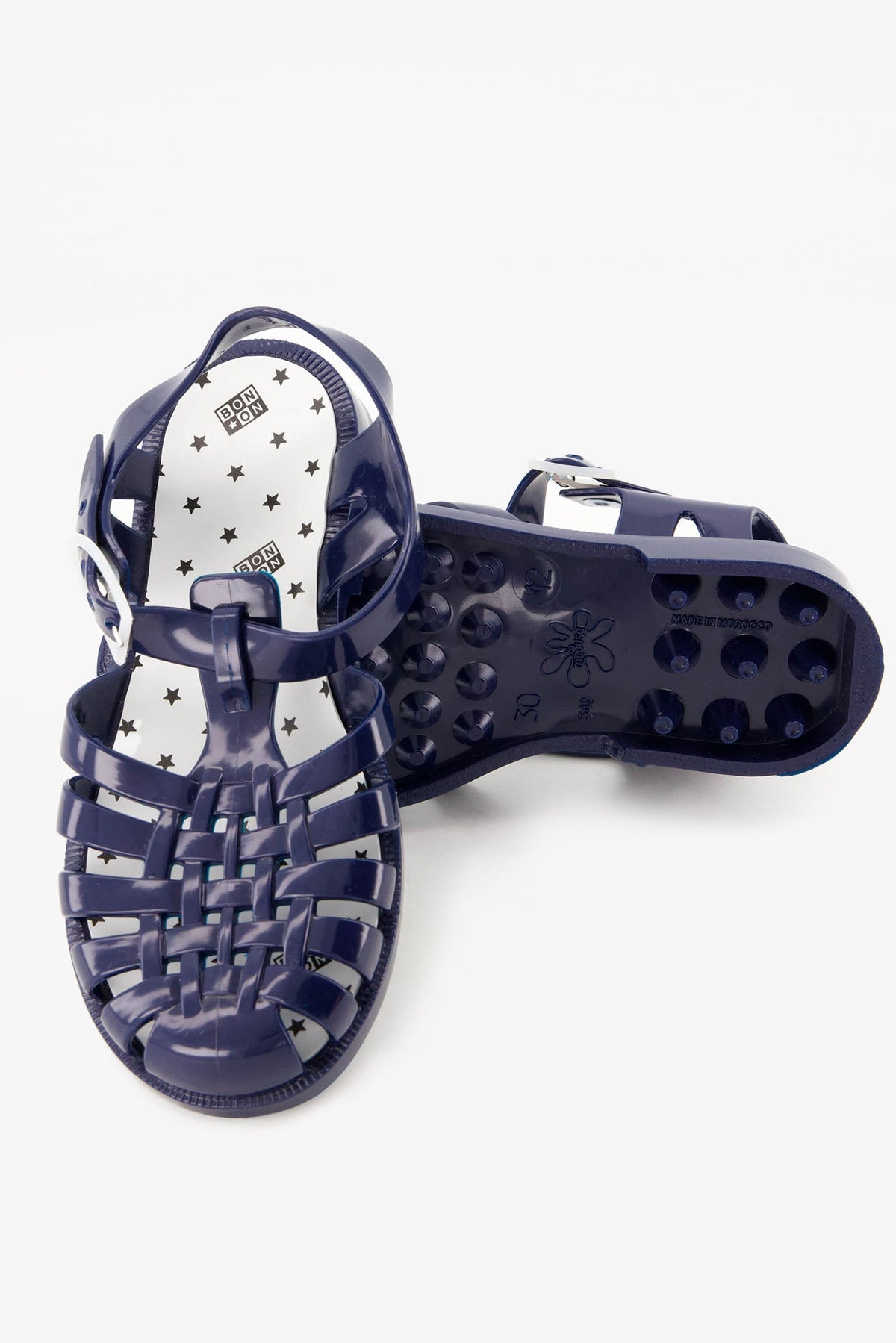 Navy Bonton // Sandales Méduse