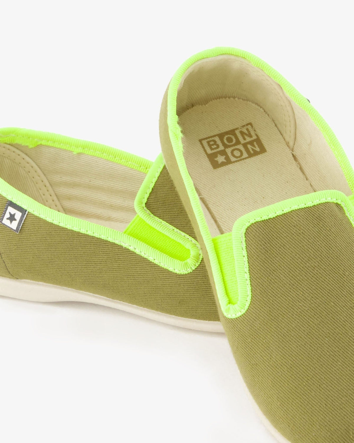 John cotton slippers - Khaki Bonton